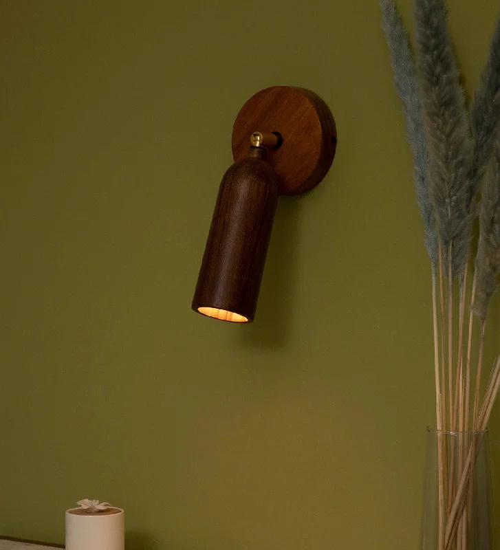 Bedside Wooden Wall Sconce