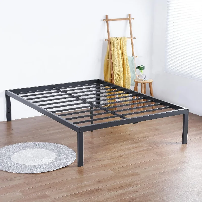 Olee Sleep 18inch Tall Steel Slat High Profile Platform Bed Frame, Twin - $45