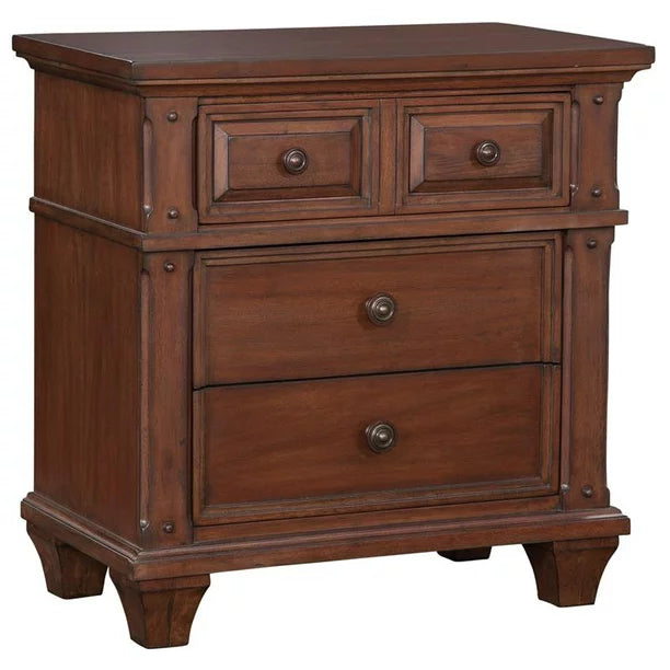 Sedona Cherry 3-Drawer Nightstand (30 in. H x 29 in. W x 17 in. D) - $165