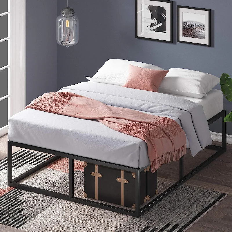 ZINUS Joseph Metal Platforma Bed Frame, Twin - $65