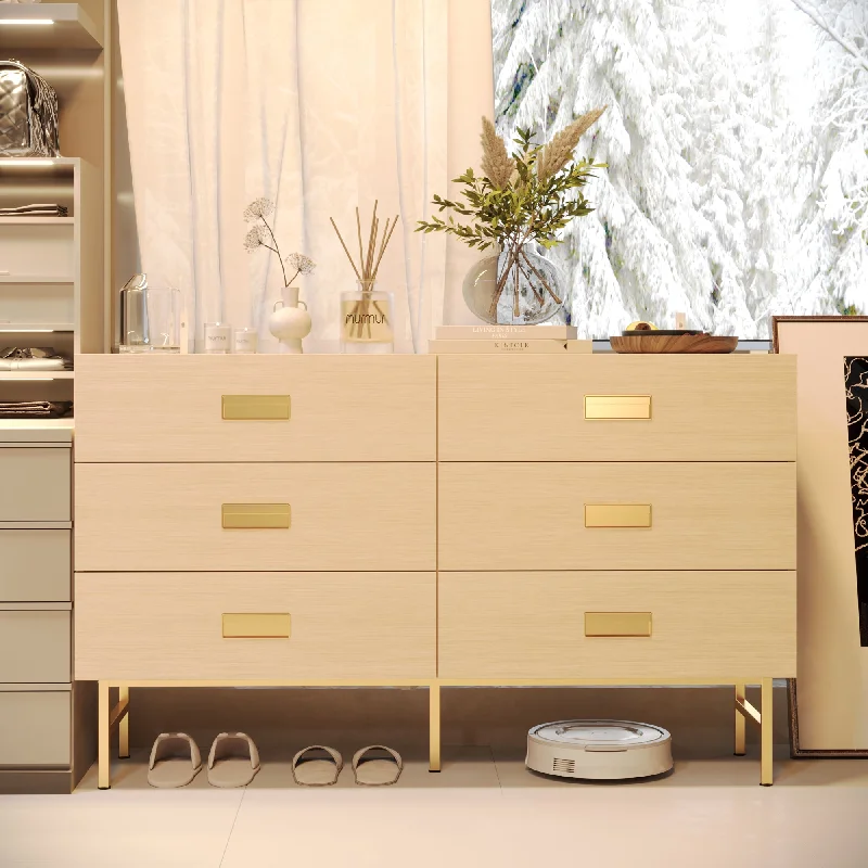 6-Drawer Dresser With Modern Design