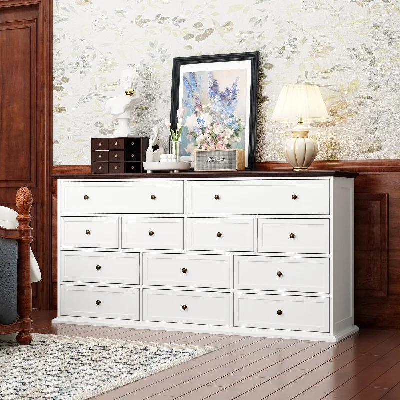 61" W 12- Drawer Dresser