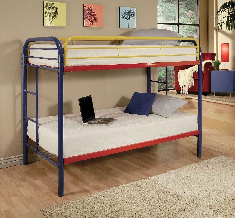 Black Twin Contemporary Metal Bunk Bed