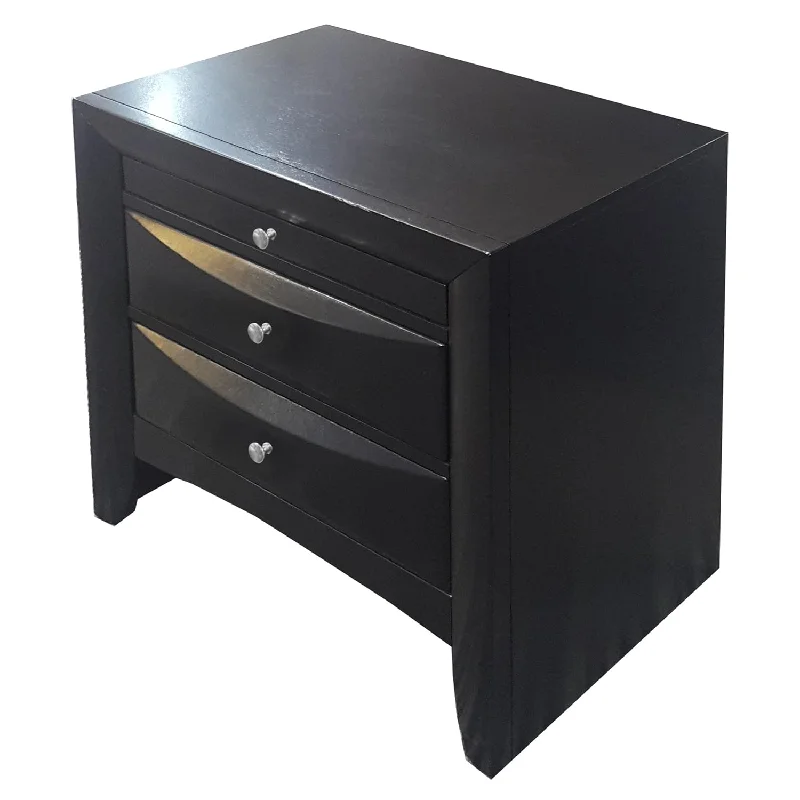 Ireland Nightstand In Black