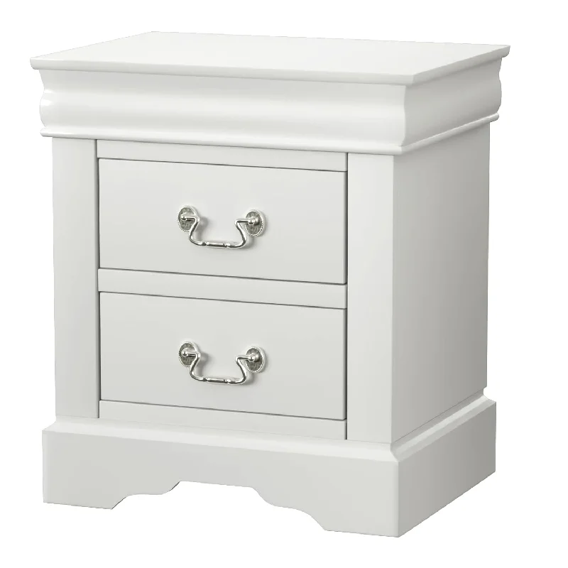 Louis Philippe Iii Nightstand In White