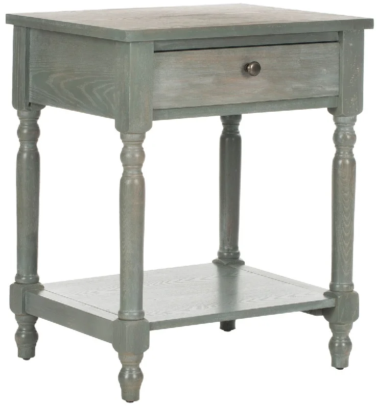 Safavieh Tami Nightstand With Storage Drawer - Ash Grey