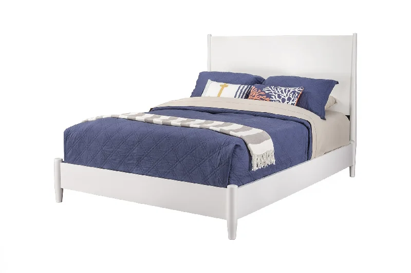 White Solid and Manufactured Wood King Bed