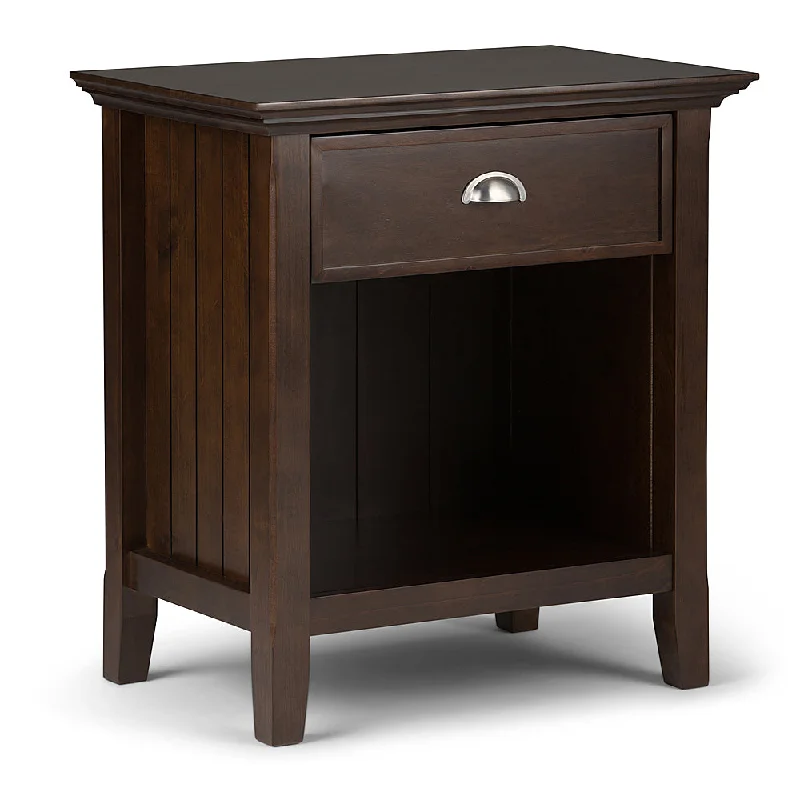 Simpli Home - Acadian Bedside Table - Brunette Brown