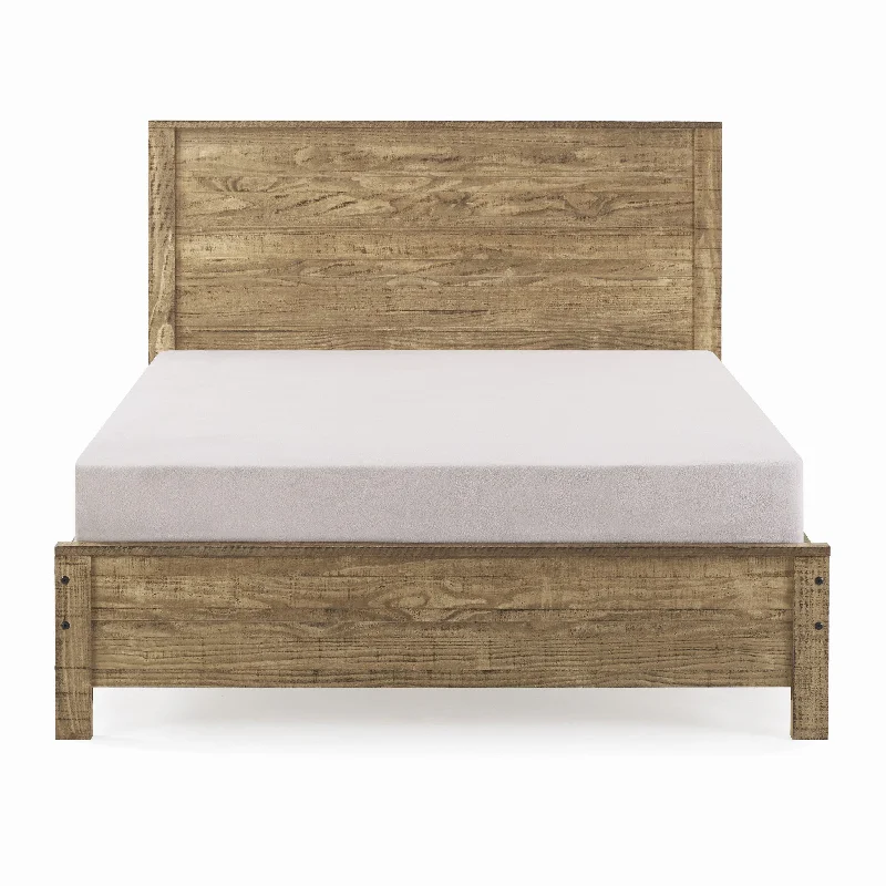 Walnut Brown Solid Wood Twin Bed Frame