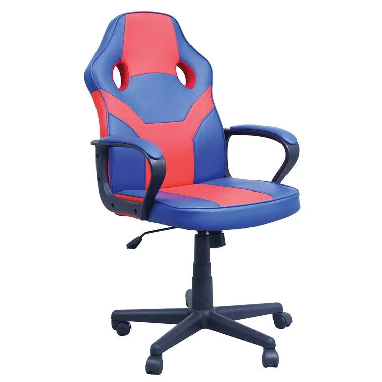 Gaming Chair, Red And Blue