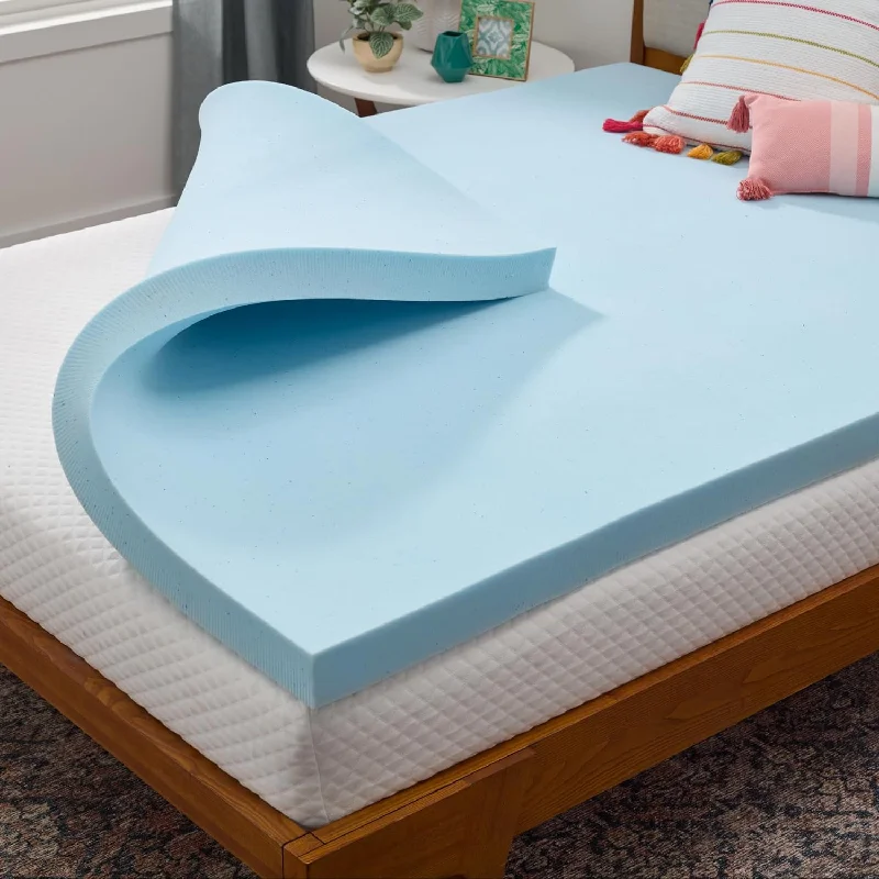 LINENSPA Memory Foam Mattress Topper - 3 Inch Gel Infused Memory Foam - $80