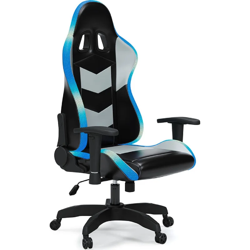 Lynxtyn Swivel Gaming Chair - Black/Gray