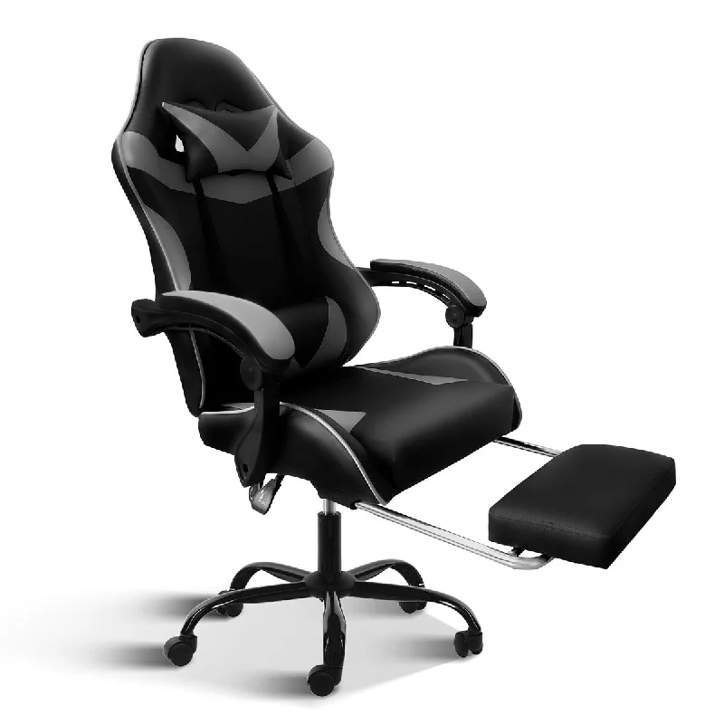 Racing Style Gaming Chair High Back Recliner Office Computer Chair Ergonomic Adjustable Swivel Chair with Footrest