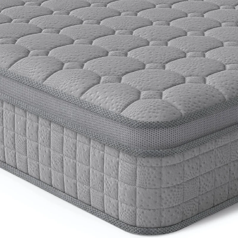 Vesgantti 10 Inch Twin XL Multilayer Hybrid Mattress, Grey - $150