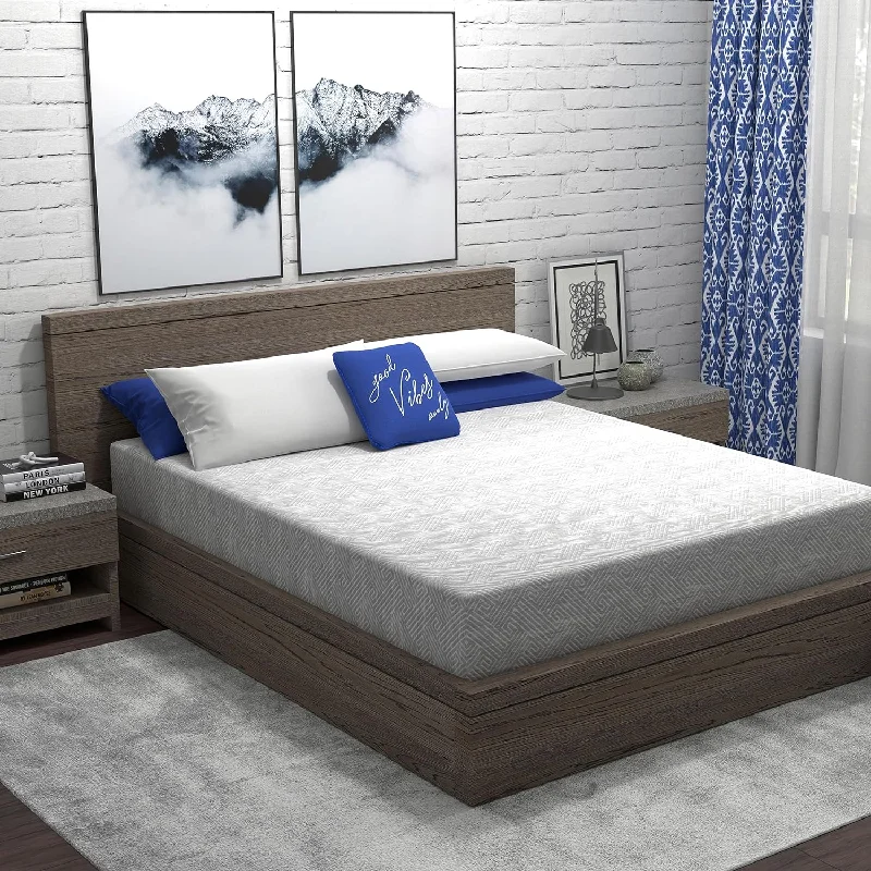 Vibe Heather Grey Gel Memory Foam Mattress, CertiPUR-US and Oeko-TEX Certifed, Twin XL - $155