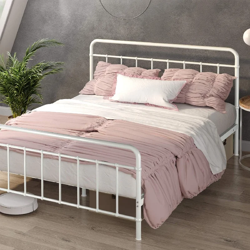 ZINUS Florence Full Panel Metal Platform Bed Frame, Mattress Foundation, Full - $80