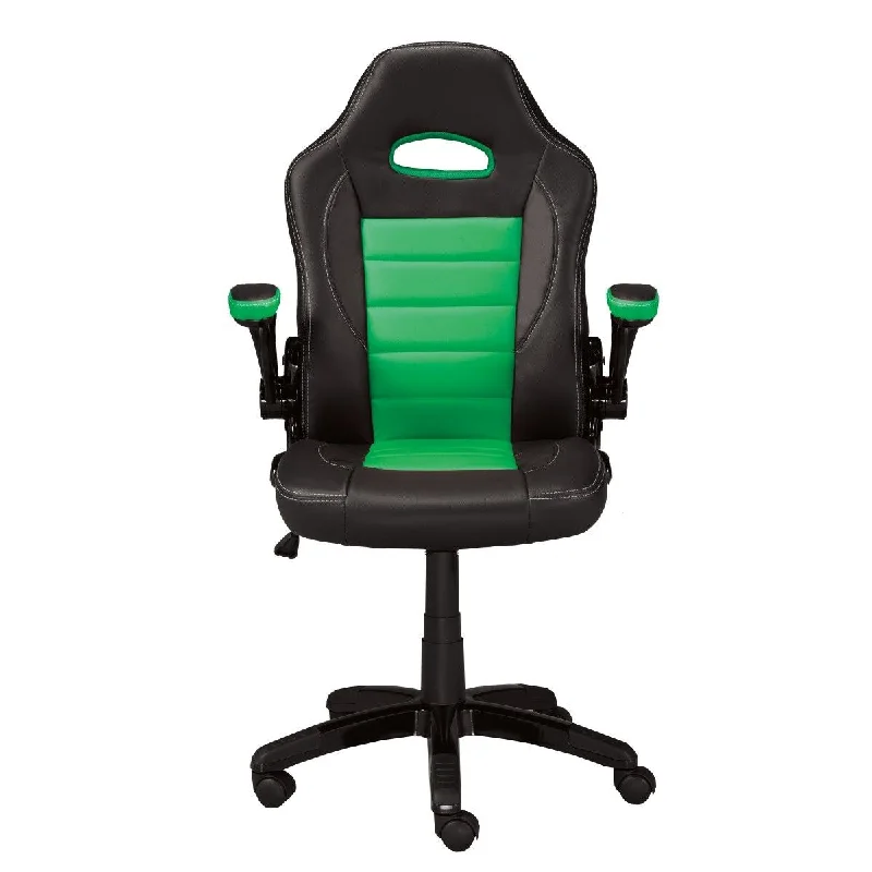 Brennan Gaming Chair - Green and Black