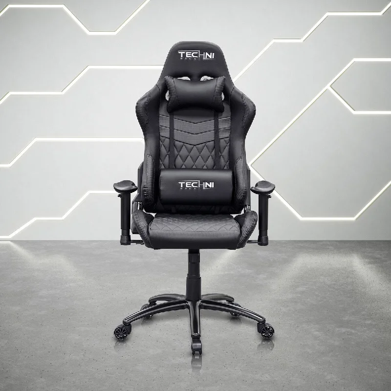 Ergonomic High Back Racer Style PC Gaming Chair, Black