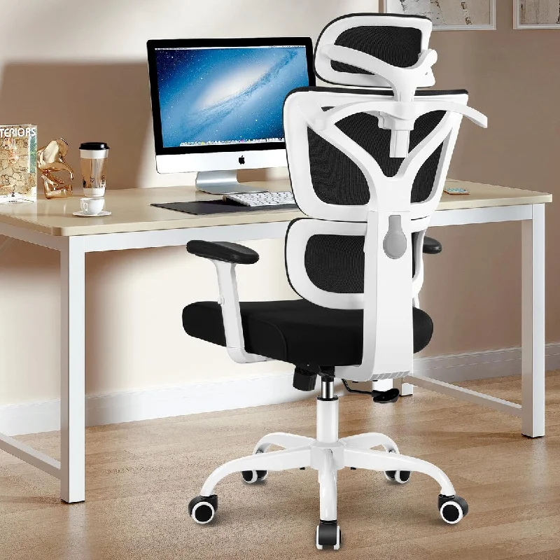 Ergonomic Office Desk Chair, High Back Gaming Chair, Big & Tall Reclining Chair Comfy Home Office Desk Chair Mesh Computer Chair