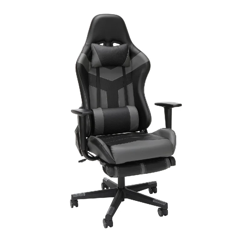 Essentials High-Back Racing Style Gaming Chair with Footrest by OFM