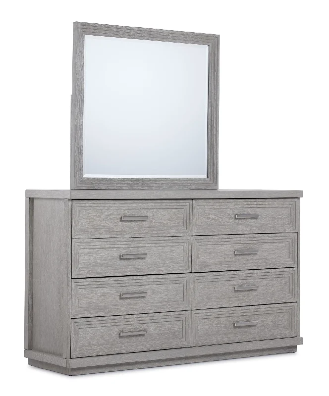 Fresh Perspective Cascade 8 Drawer Dresser - Dovetail Grey