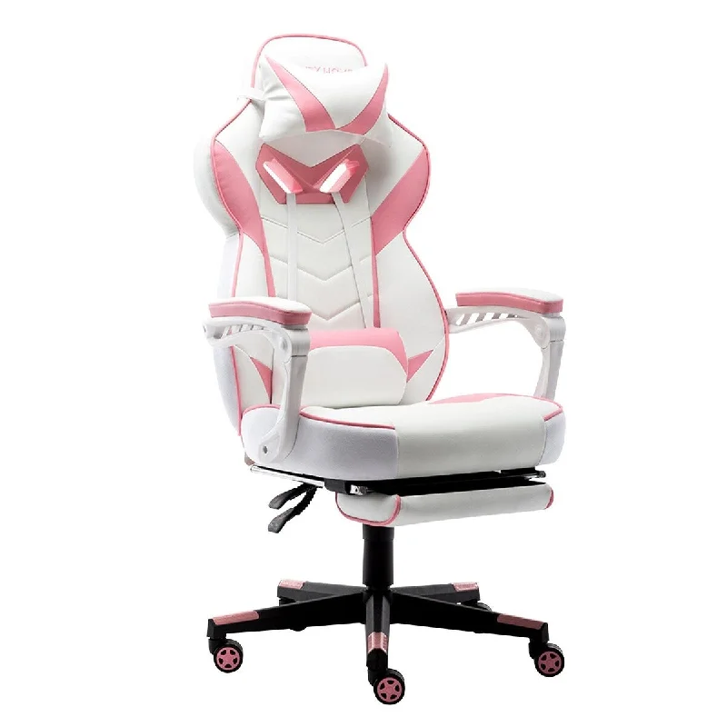 Gaming Chair Computer Office Chair Ergonomic Desk Chair with Footrest Racing Executive Swivel Chair