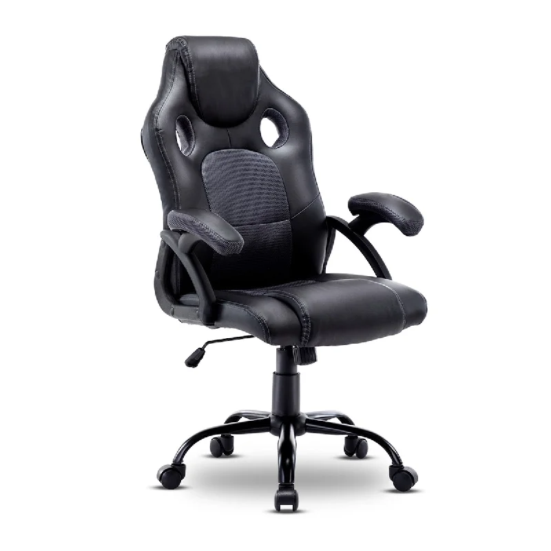 Gaming Chair-Ergonomic Racing Office Computer Game Chair-Swivel Rocker E-Sports Chair with Adjustable Backrest and Seat