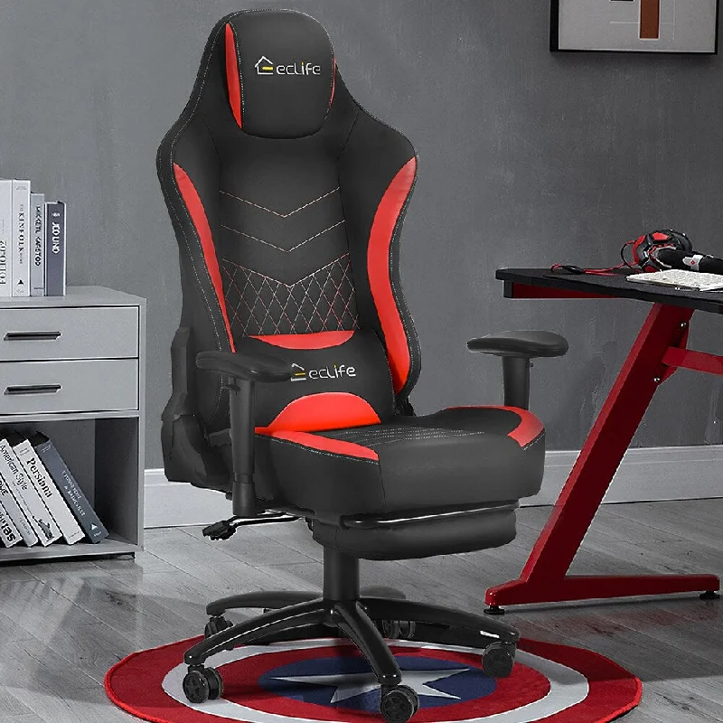 Massage Gaming Chair,Red