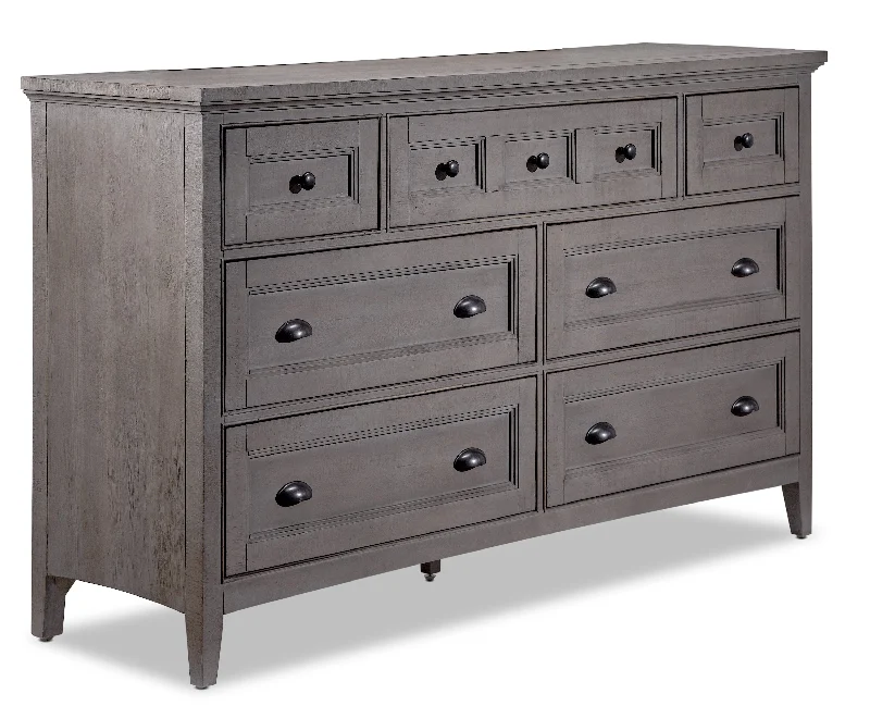 Paxton 7 Drawer Dresser - Dovetail Grey