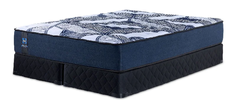 Sealy Posturepedic® Plus Sterling - Callie II Firm Tight Top Queen Mattress and Split Boxspring Set