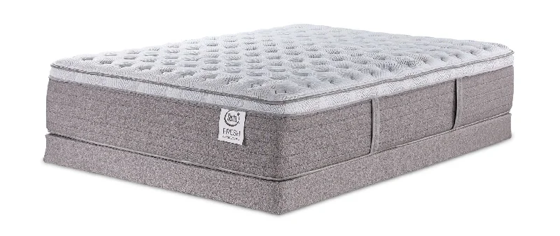 Serta Fresh Perspective Medium Full Mattress and Low Profile Boxspring Set