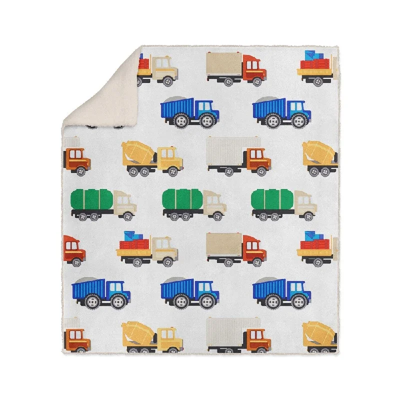 ALL THE TRUCKS Sherpa Comforter