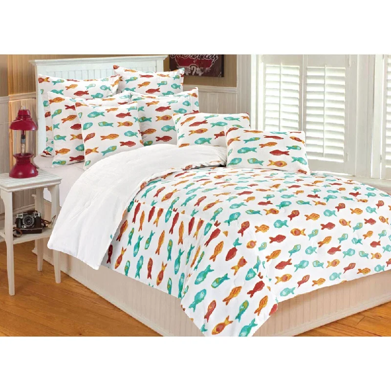 Aruba Fish 3-piece Comforter Set - Multi-color