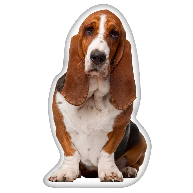 Basset Hound Shaped Pillow