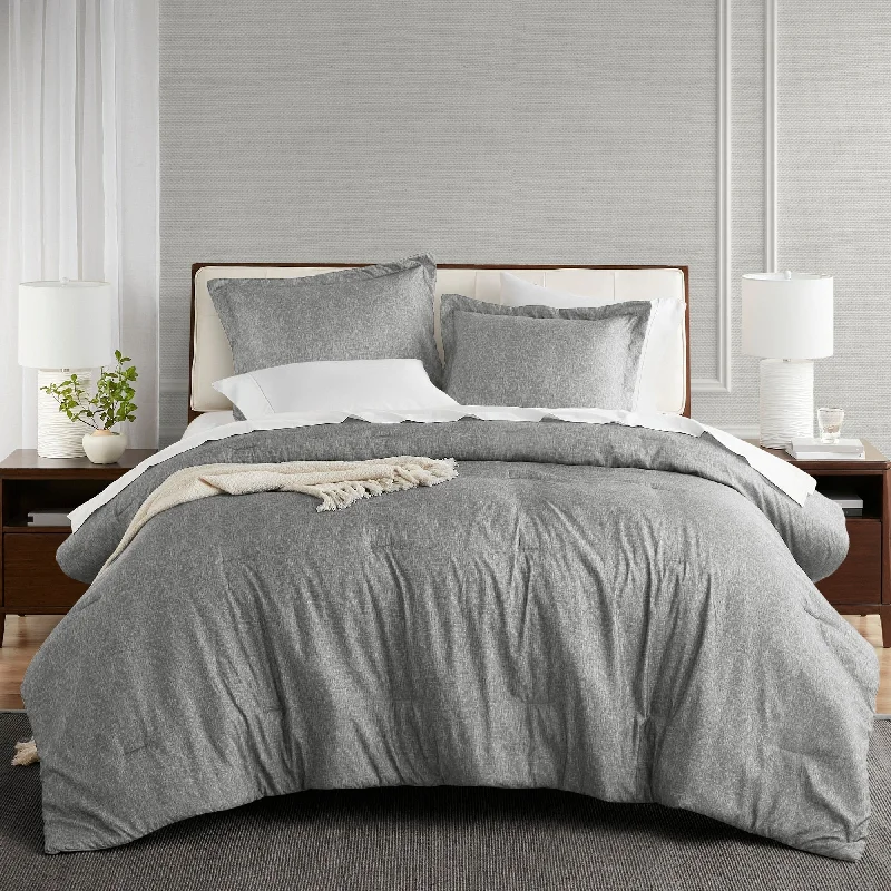 Chelsea Square Reese Modern Lightweight Chambray Print Comforter Set