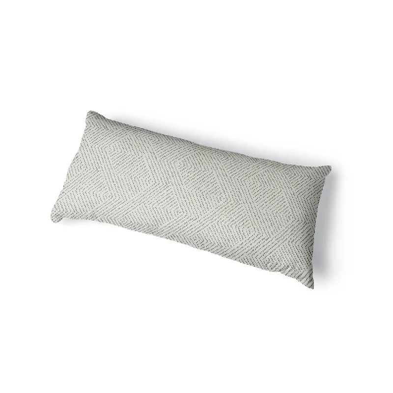 CHEVRON DOT IVORY Body Pillow By Kavka Designs - Ivory, Grey