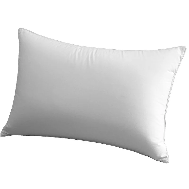 Cotton Feather Filled Pillow - White