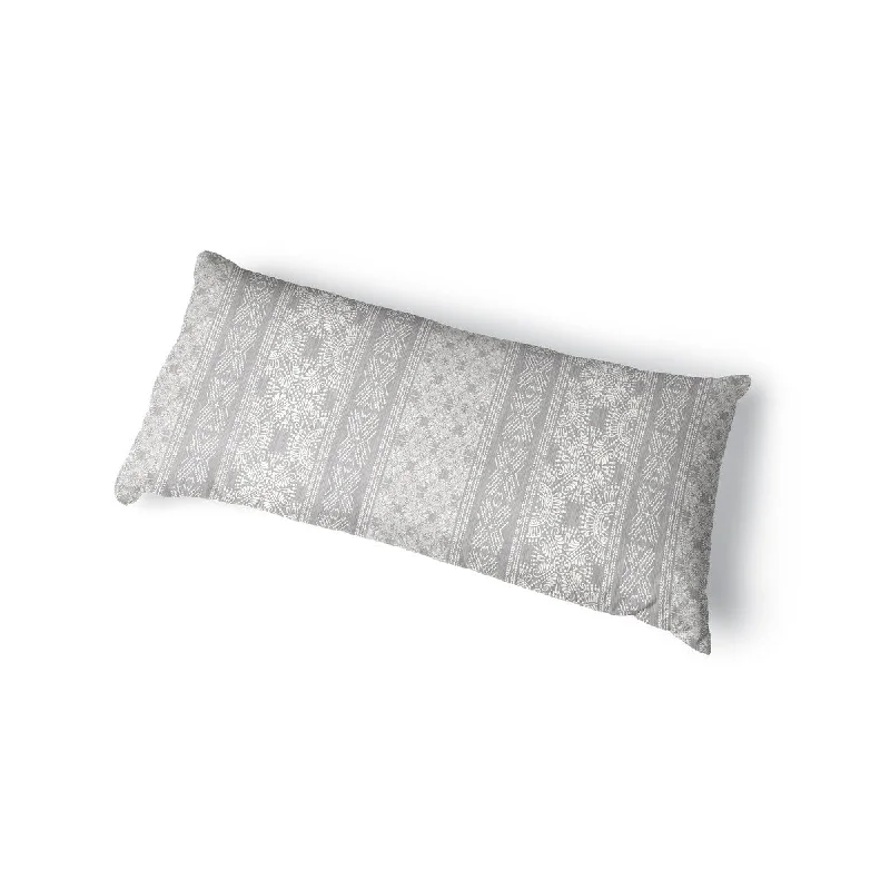 DAWSON LIGHT GREY Body Pillow By Kavka Designs