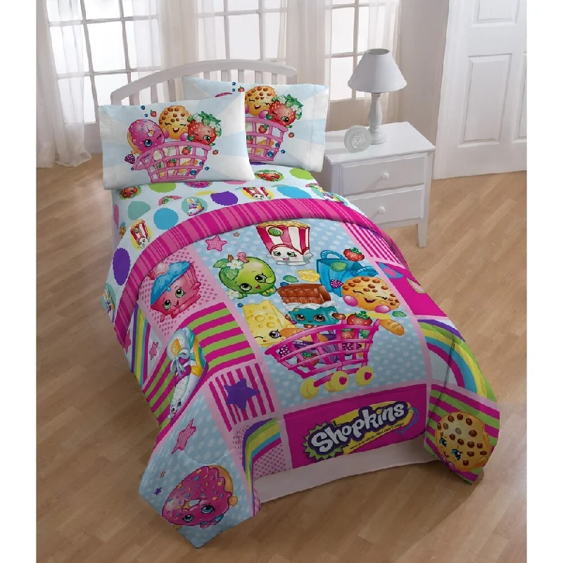 Disney Shopkins Patchwork Reversible Oversized Twin Comforter