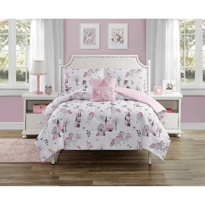 Fairy Unicorns Twin Comforter Set