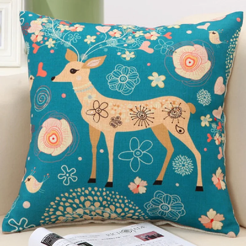 Fawn Play 17.5-inch Decorative Nursery Pillow with Pillowcase