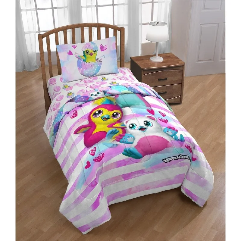 Hatchimals Reversible Twin Comforter