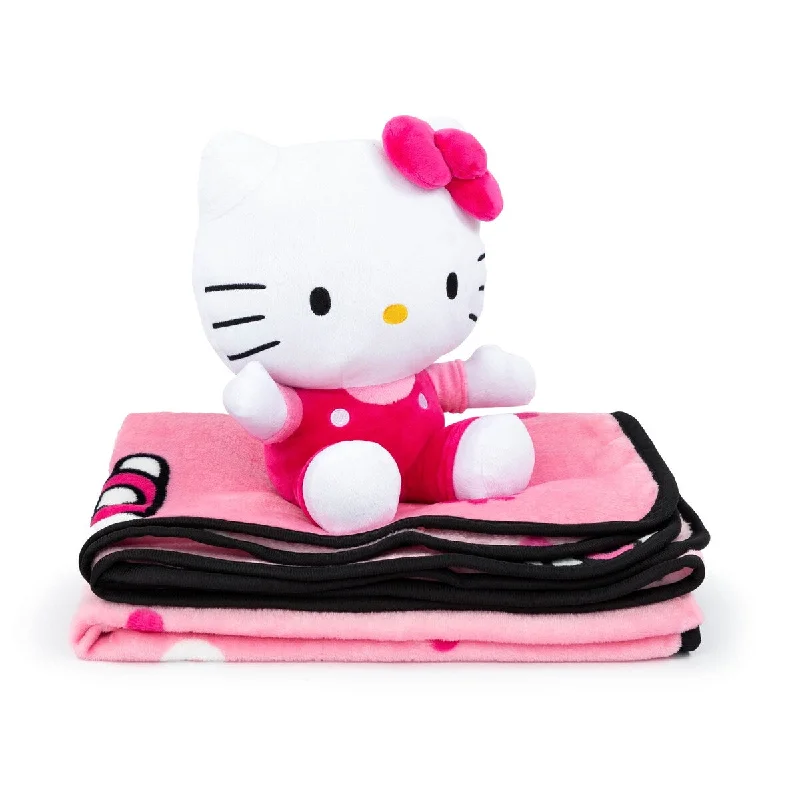 Hello Kitty Hello Girly Throw Mini Pillow Buddy Set