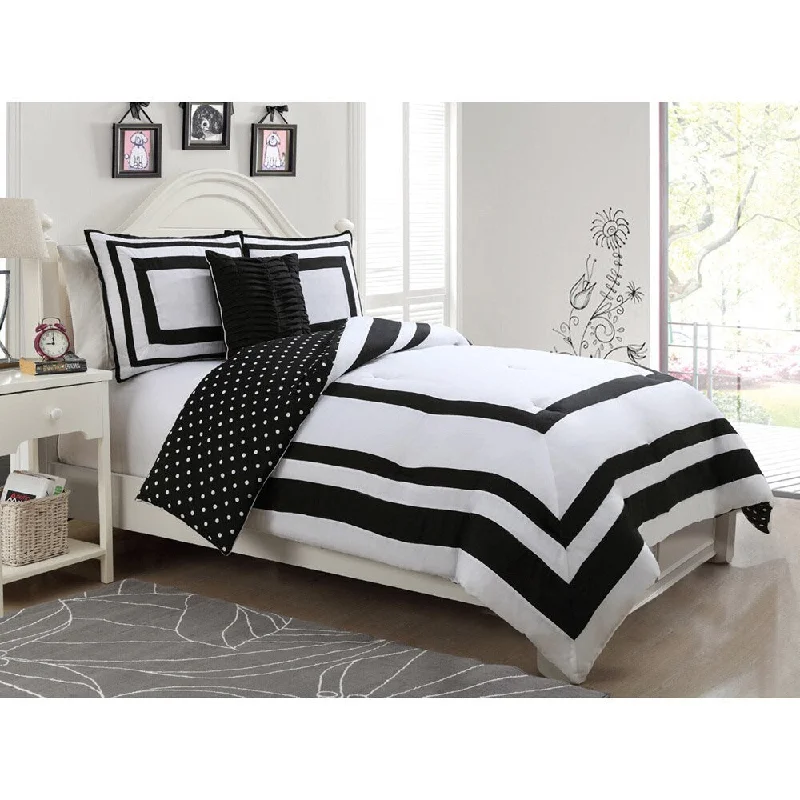 Hotel Juvi Reversible 4-Piece Comforter Set