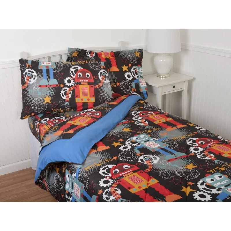 Kids' Dancing Robots Comforter Set & Sheet Set Collection