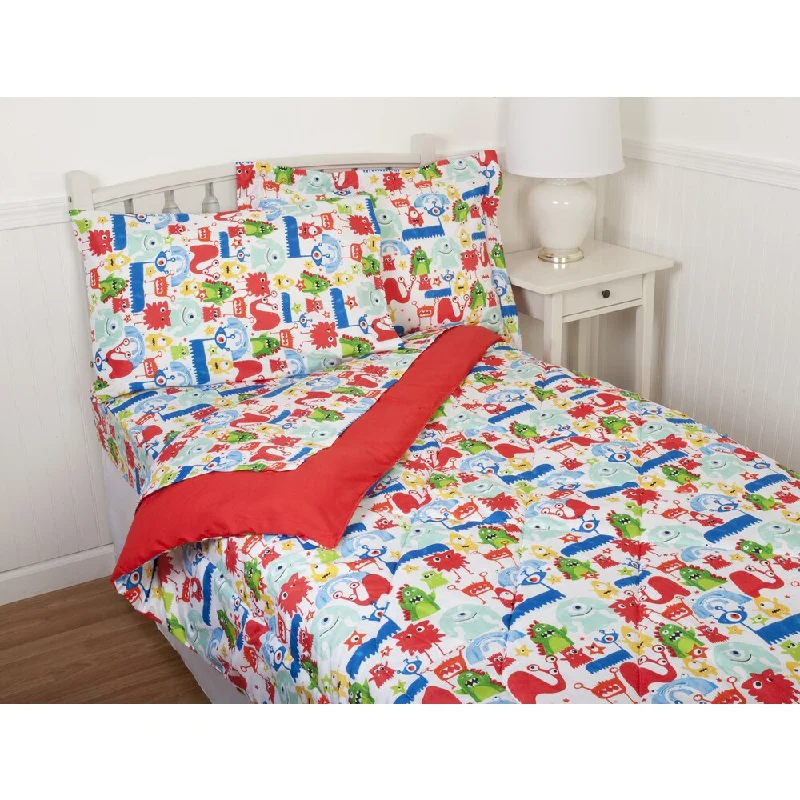 Kids' Monster Party Comforter Set & Sheet Set Collection