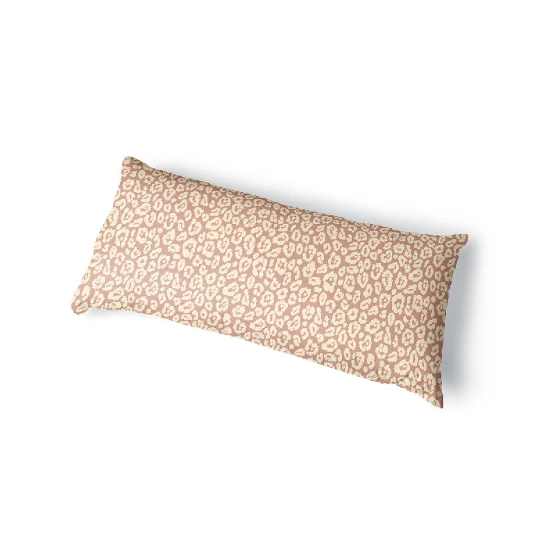 LEOPARD PRINT BLUSH Body Pillow By Kavka Designs - Blush, Pink