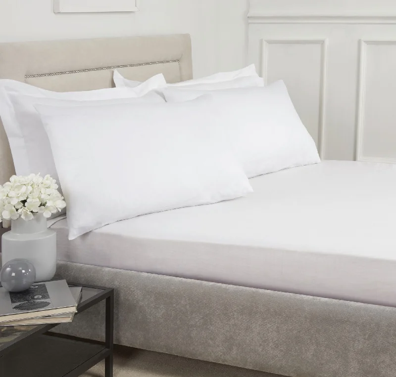 Lewis's 100% Cotton Flat Sheet Range - White