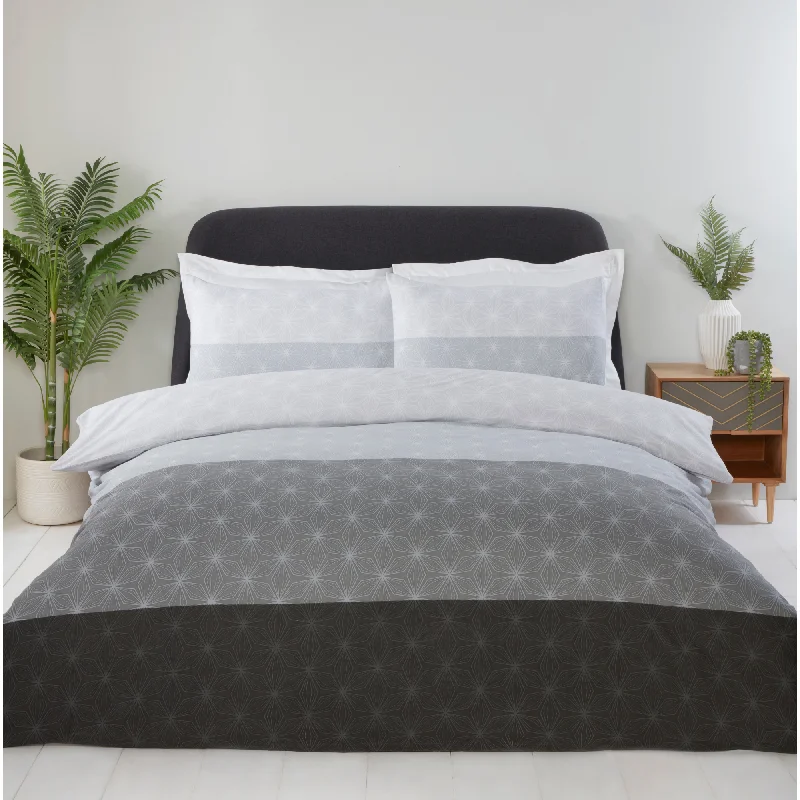 Lewis's Raya Duvet Set - Grey