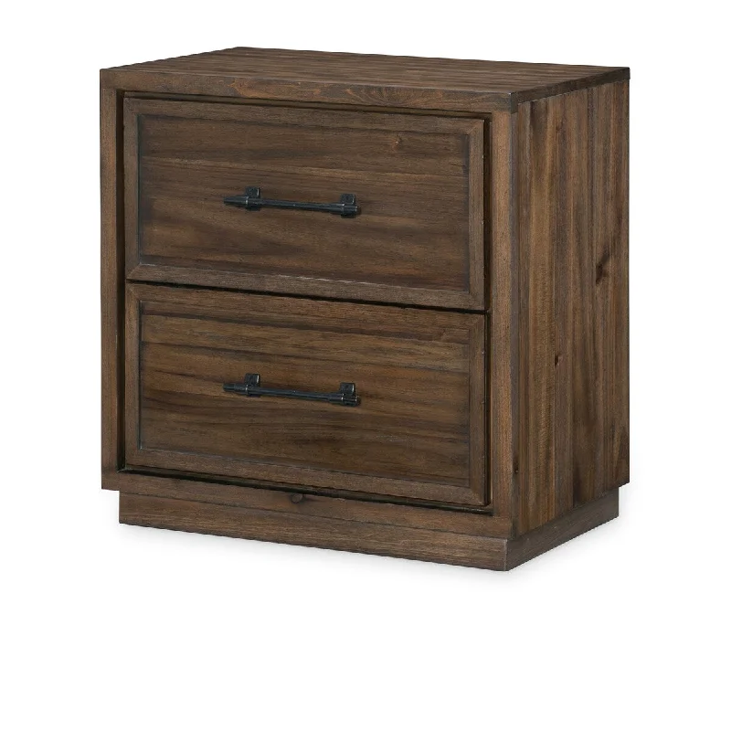 Lumberton Rugged Brown 2 Drawer Nightstand